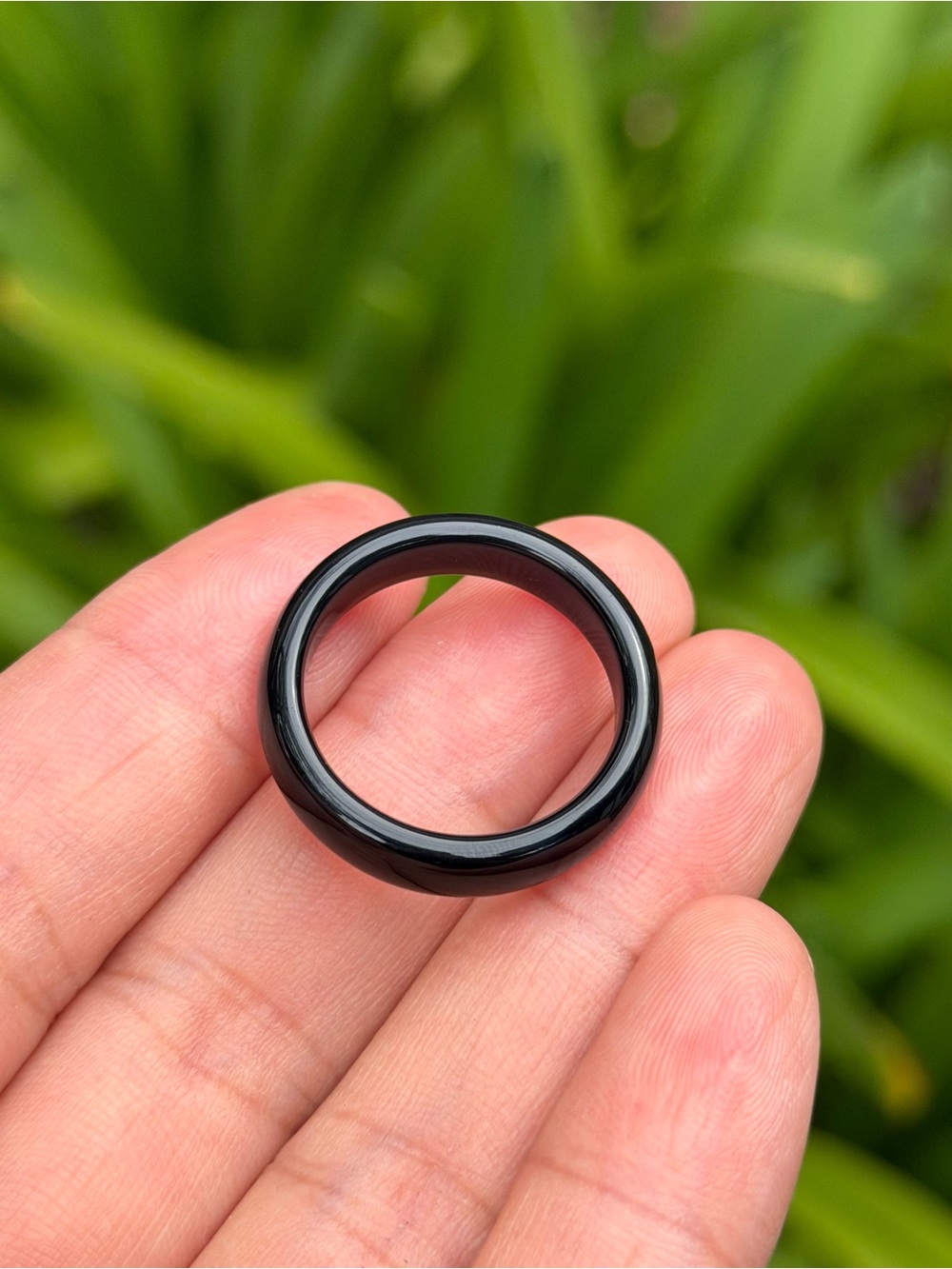 SIZE 9 Black Onyx Ring 2501 - Picture 2 of 7